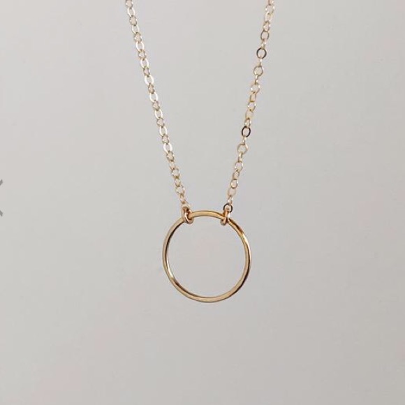 14k Gold Fill Karma Necklace - Picture 2 of 4